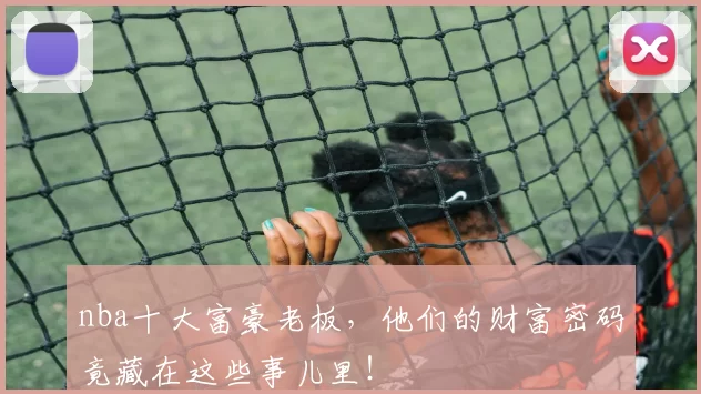 nba十大富豪老板，他们的财富密码竟藏在这些事儿里！