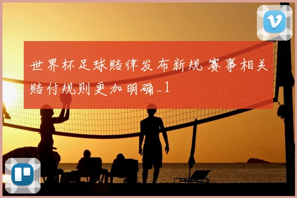 世界杯足球赔律发布新规 赛事相关赔付规则更加明确_1